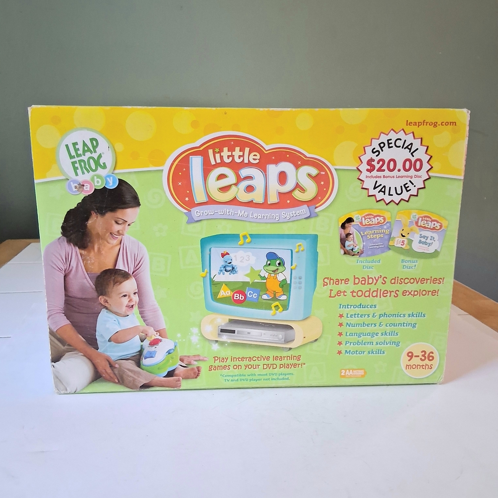 New Leap Frog Baby/toddler  Little Leaps Grow with Me Learning System 2in1 Open